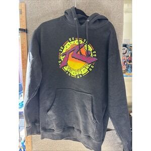 Vintage 1990s Rusty Shirt Retro Black Size Large Surf Beach Y2K Medium Hoodie